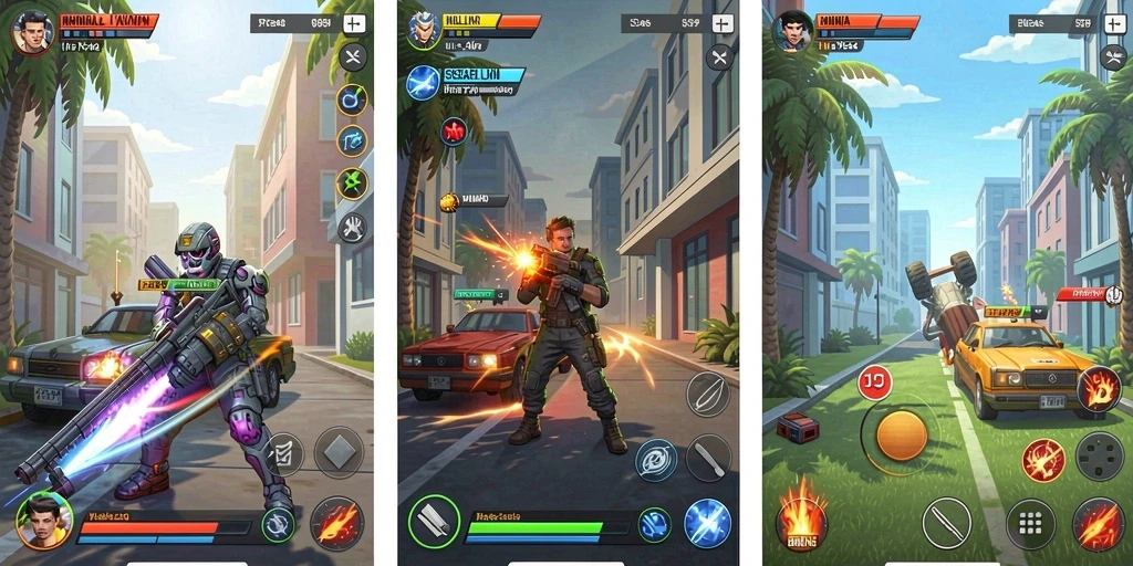 Tangkapan layar yang menunjukkan detail grafis dalam permainan.
