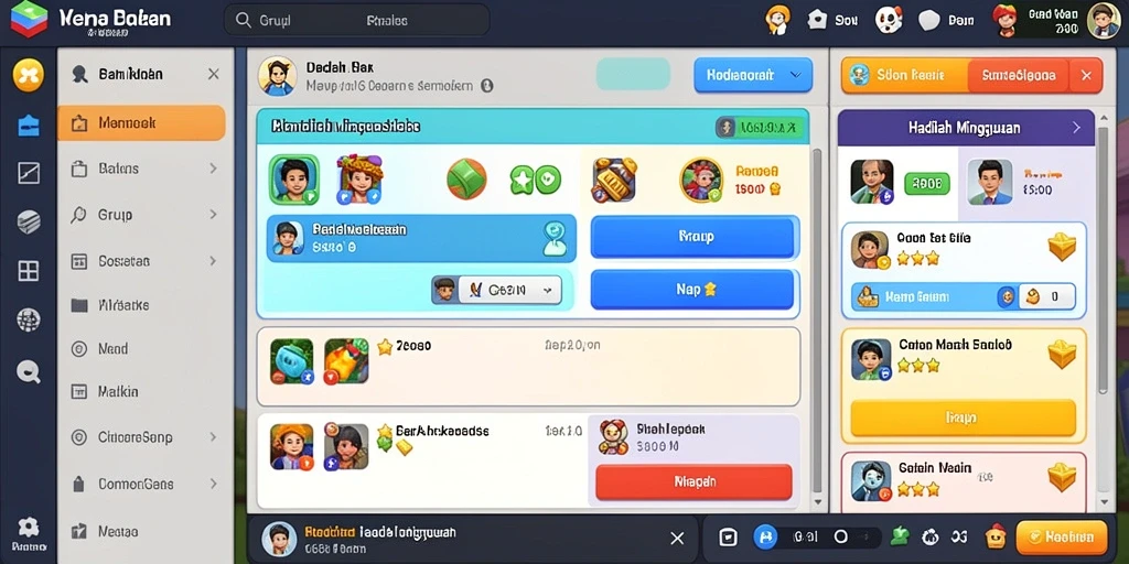 Tangkapan layar menunjukkan sistem leveling karakter yang inovatif.